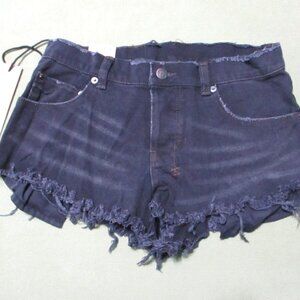 Ksubi Shorts Women's Size 25/0 Alberceque Cut Off Black Distressed